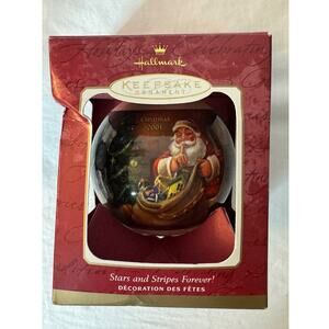2001 Hallmark Keepsake Christmas Ornament "Jolly Visitor"  In Original